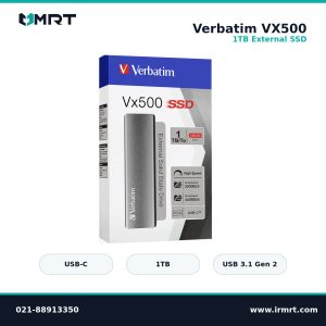 SSD اکسترنال Verbatim VX500 یک ترابایت؛ تصویر اصلی با مشخصات مرکزچین در قالب MRT