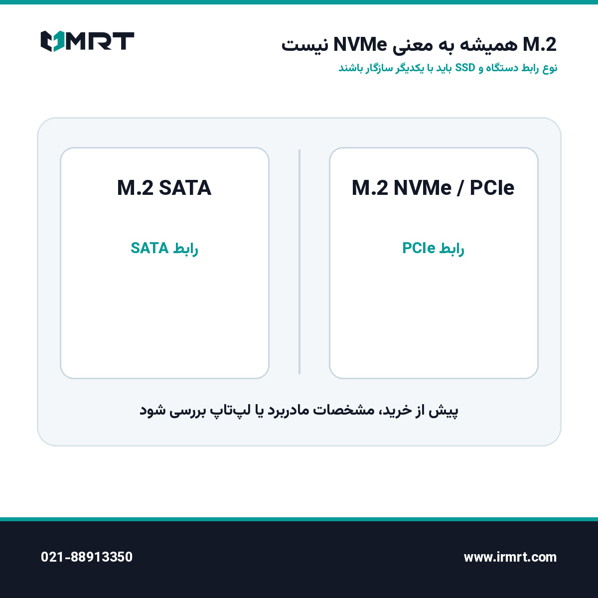 راهنمای تفاوت رابط M.2 SATA و M.2 NVMe پیش از خرید